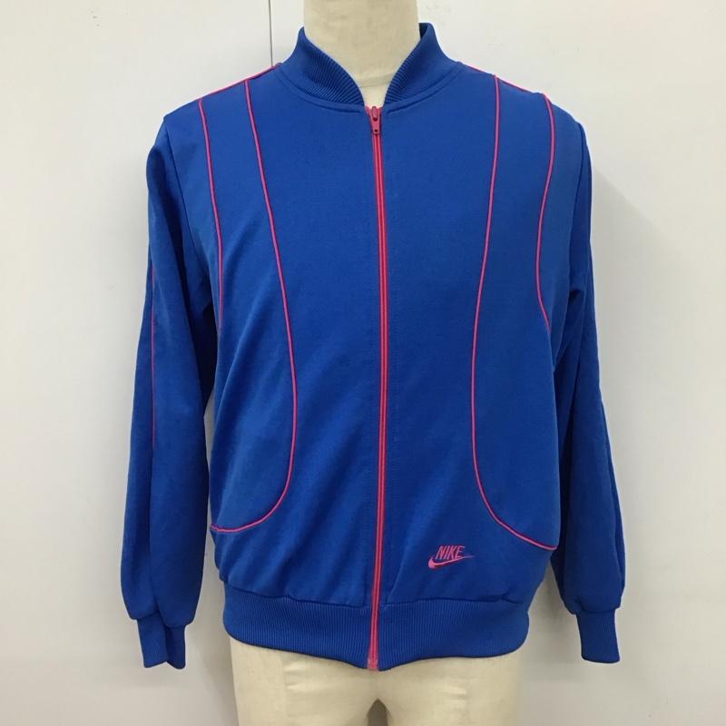 ナイキ NIKE ジャケット、上着 ジャケット、ブレザー ジップアップジャケット ジャンパー ジャージ スポーツウェア L ロゴ、文字 青 / ブルー / メンズ USED 古着 中古 10119143