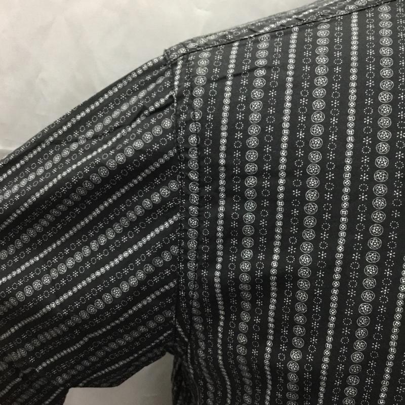 カルヴァン クライン ジーンズ Calvin Klein Jeans シャツ、ブラウス 半袖 半袖シャツ カラーシャツ 半袖カットソー 柄シャツ M ロゴ、文字 黒 / ブラック /  メンズ USED 古着 中古 10108724