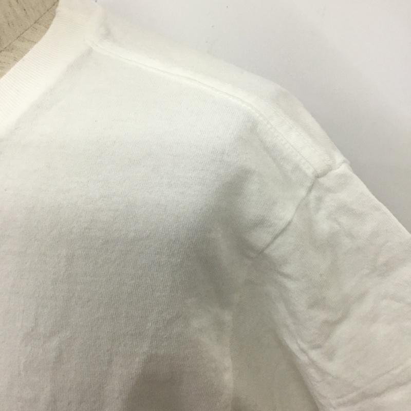 ブルーブルー BLUE BLUE Tシャツ 半袖 半袖カットソー プリントTシャツ クルーネックカットソー S プリント 白 / ホワイト /  メンズ USED 古着 中古 10110048