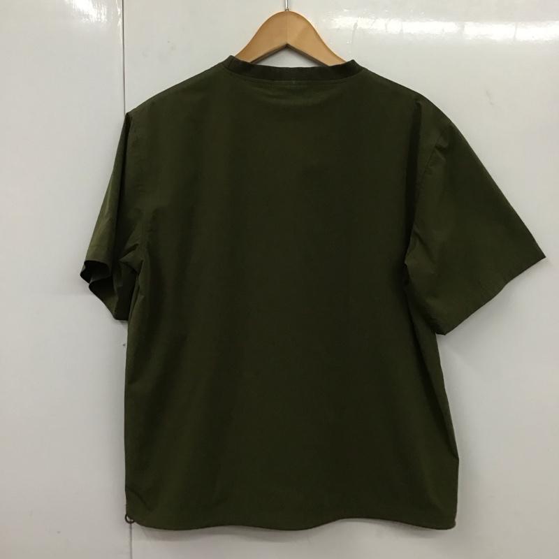 ユニバーサルスタイルウェア UNIVERSAL STYLE WEAR カットソー 半袖 M 無地 カーキ / カーキ / メンズ USED 古着 中古 10131941