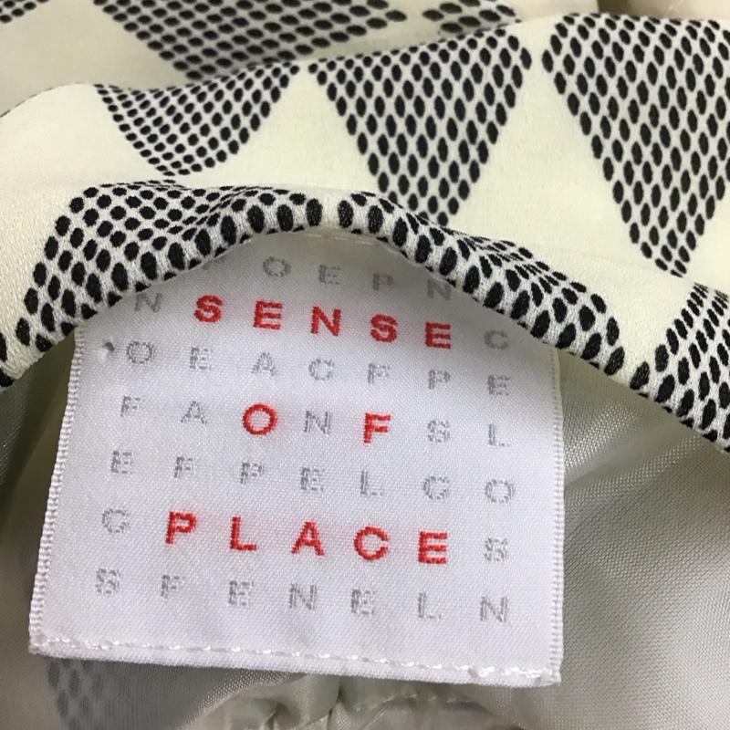センスオブプレイスバイアーバンリサーチ SENSE OF PLACE by URBAN RESEARCH ワンピース ひざ丈スカート sacvd111 キャミソールワンピース 36 アイボリー / アイボリー / X 黒 / ブラック / レディース USED 古着 中古 10115474