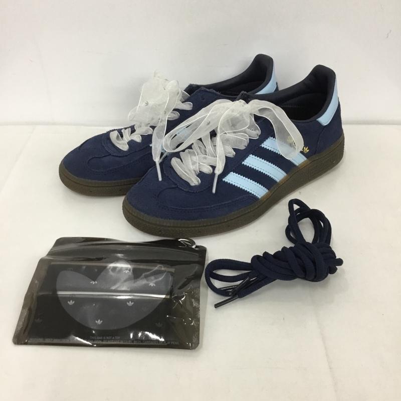 アディダス adidas スニーカー スニーカー BD7633 Handball Spezial 24cm 24.0cm ロゴ、文字 紺 / ネイビー / X 水色 / ライトブルー / レディース USED 古着 中古 10131187