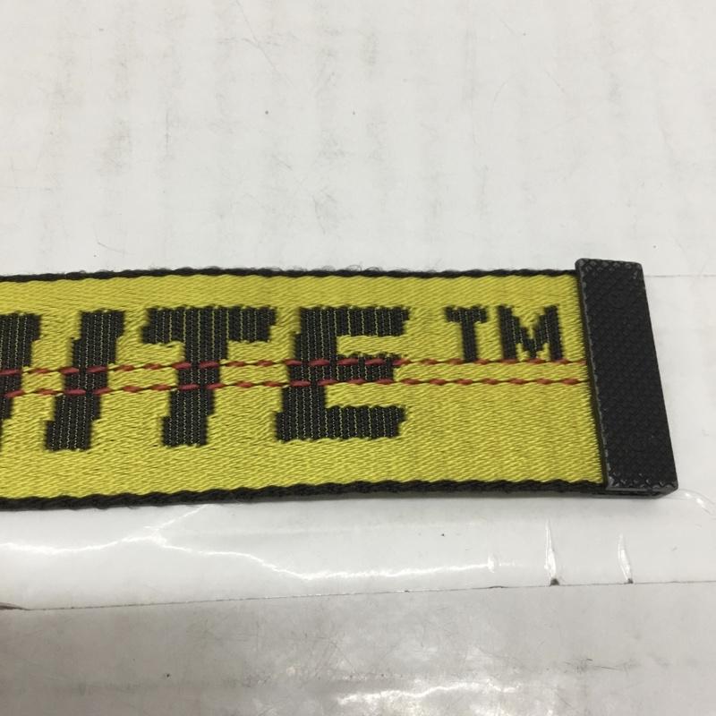 オフホワイト Off-White ベルト・バックル ベルト INDUSTRIAL BELT インダストリアルベルト ロゴ、文字 黄 / イエロー / X 黒 / ブラック / メンズ USED 古着 中古 10109865