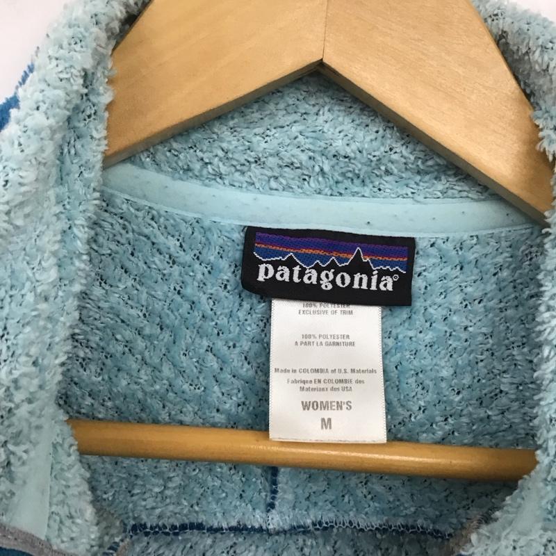 パタゴニア patagonia ジャケット、上着 ジャンパー、ブルゾン ジップアップジャケット ジャンパー ジャケット カジュアルジャケット フリースジャケット M ロゴ、文字 青 / ブルー / レディース USED 古着 中古 10106669