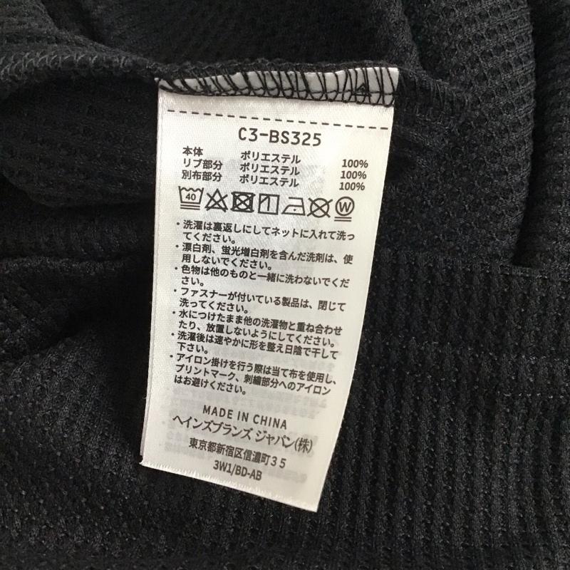 チャンピオン Champion カットソー 半袖 c3-bs325 半袖カットソー 無地Tシャツ クルーネックカットソー XL ロゴ、文字 黒 / ブラック / メンズ USED 古着 中古 10137492