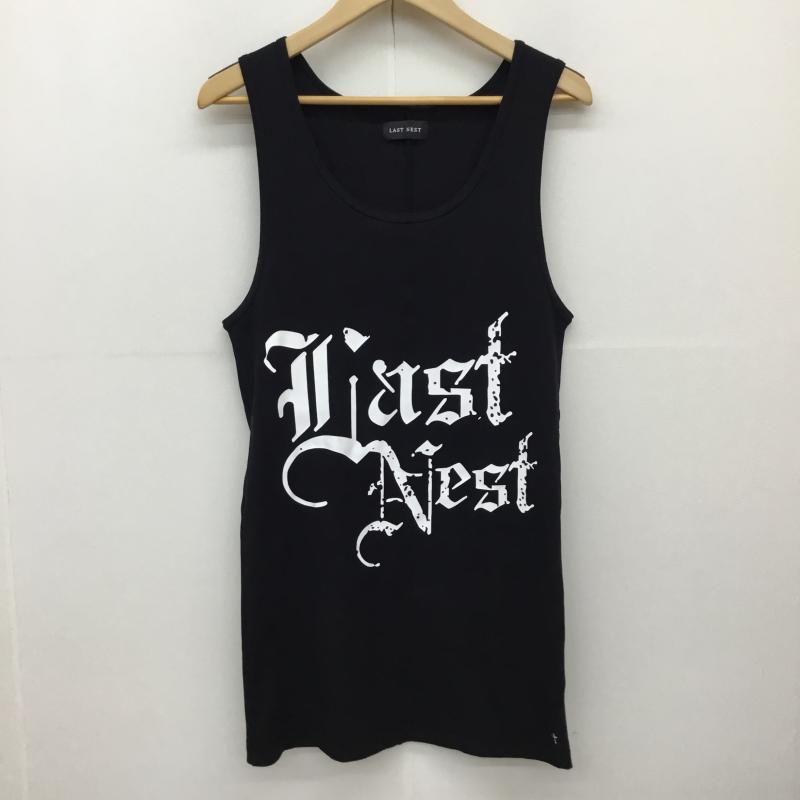 ラストネスト LAST NEST タンクトップ タンクトップ XL ロゴ、文字 黒 / ブラック / メンズ USED 古着 中古 10138863