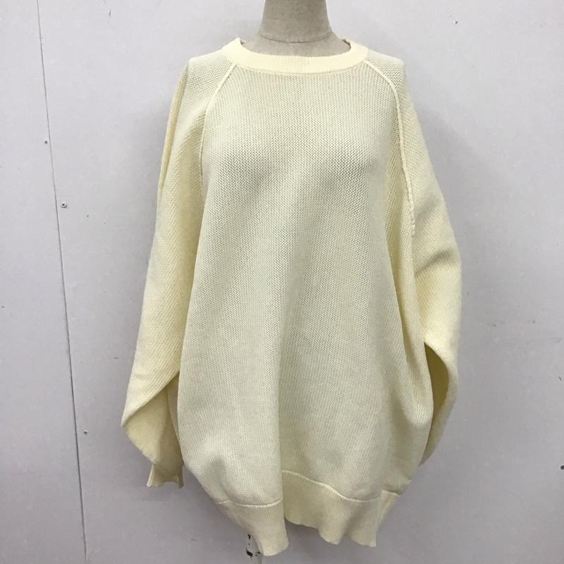 スライ SLY カットソー 長袖 030gsa70-0380 AIRYLIGHTOVERSIZEトップス 長袖ニットカットソー クルーネックカットソー FREE 無地 白 / ホワイト / レディース USED 古着 中古 10109185