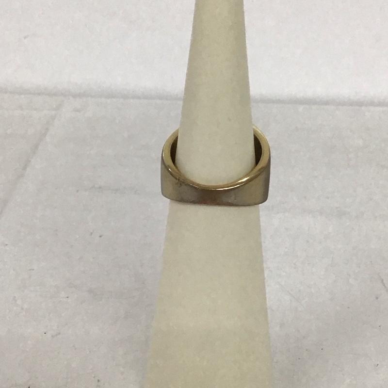 ハフ HUF アクセサリー 指輪 BLACKLETTER GOLD RING 22号 ロゴ、文字 黒 / ブラック / X 金 / ゴールド / メンズ USED 古着 中古 10132119