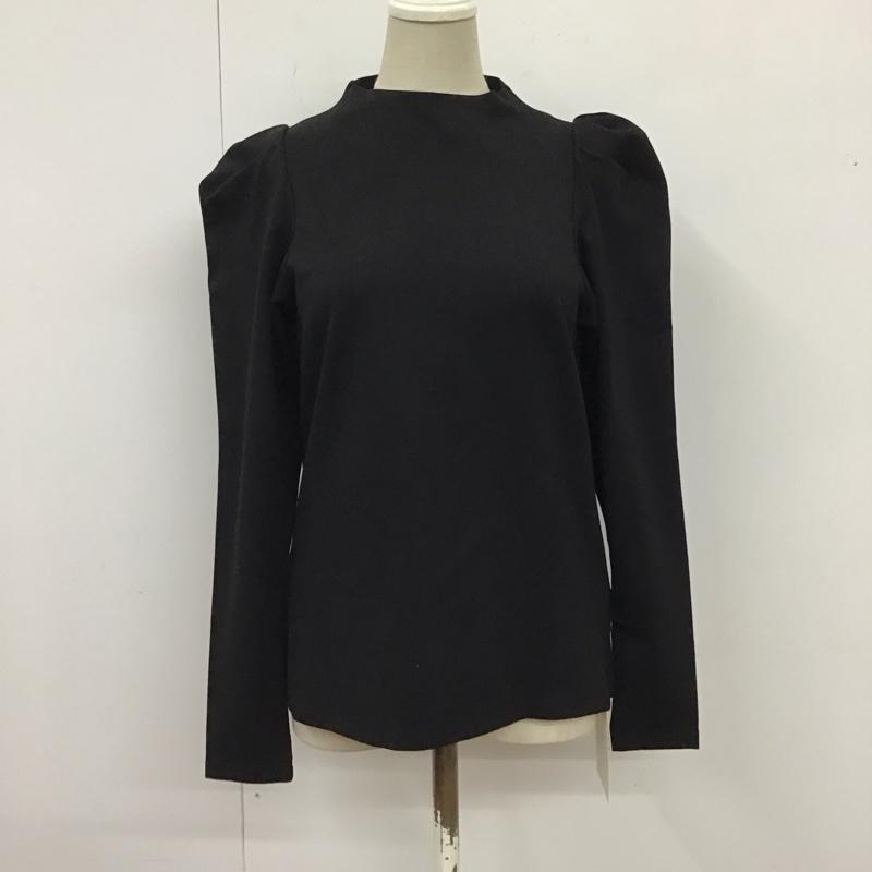 ナイロ nairo カットソー 長袖 LTP2210002 ストレッチパワーショルダートップス タグ付き S 無地 黒 / ブラック / レディース USED 古着 中古 10119389