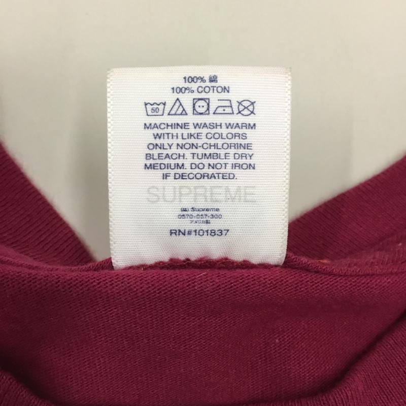 シュプリーム Supreme カットソー 長袖 21SS hystericglamour l/stee 長袖カットソー プリントTシャツ M プリント えんじ / ワインレッド / メンズ USED 古着 中古 10120955