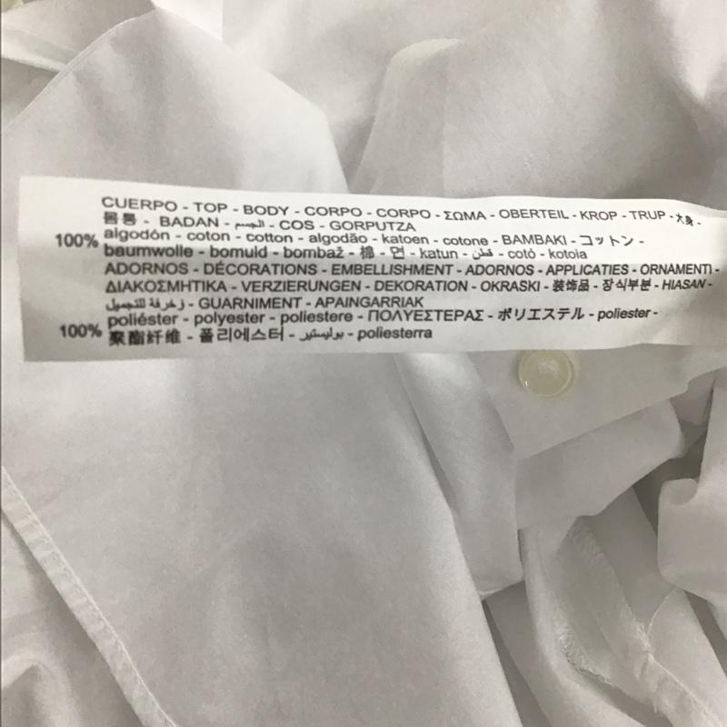 ザラ ZARA シャツ、ブラウス 長袖 S 無地 白 / ホワイト / レディース USED 古着 中古 10148552