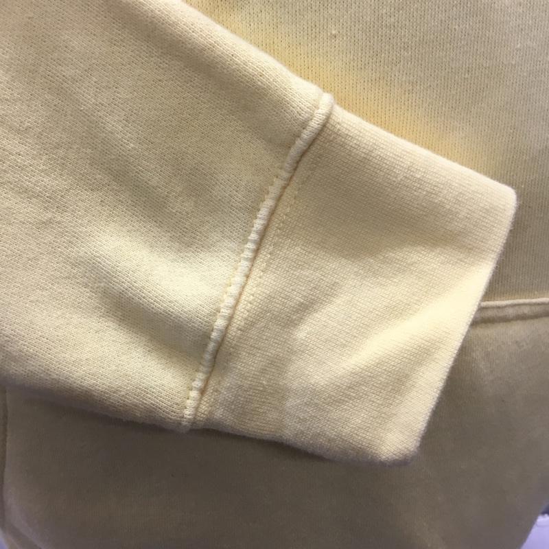 ステューシー STUSSY パーカー 長袖 長袖パーカー フード付きパーカー プリントスウェット トレーナー S プリント 黄 / イエロー / メンズ USED 古着 中古 10106460