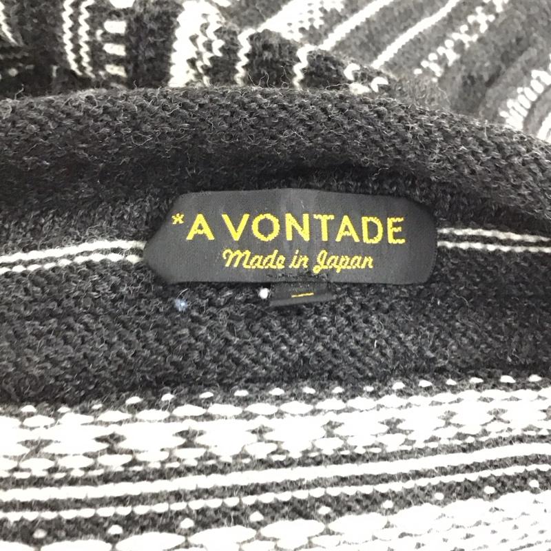 アボンタージ A VONTADE ニット、セーター 長袖 長袖ニットカットソー ニット セーター クルーネックニット S ボーダー柄 マルチカラー / マルチカラー / メンズ USED 古着 中古 10119493