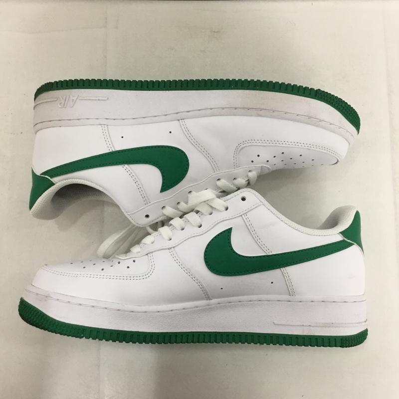 ナイキ NIKE スニーカー スニーカー FJ4146 102 AIR FORCE1 07 27cm 箱有 27.0cm ロゴ、文字 白 / ホワイト / X 緑 / グリーン / メンズ USED 古着 中古 10137993