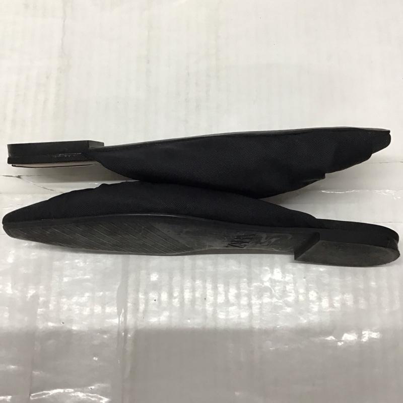 ザラ ZARA ミュール ミュール 7526 001 040 37 無地 黒 / ブラック / レディース USED 古着 中古 10118413