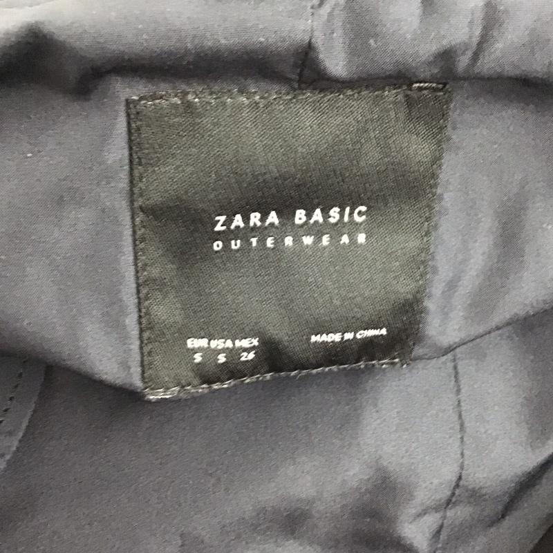 ザラ ZARA コート トレンチコート 3046 233 401 ロング丈 S 無地 紺 / ネイビー / レディース USED 古着 中古 10124991