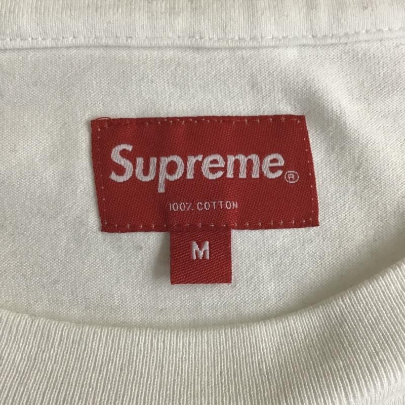 シュプリーム Supreme カットソー 長袖 ワンポイントBOXロゴ定番ロングtシャツ ロングスリーブT 長袖カットソー M ロゴ、文字 白 / ホワイト / メンズ USED 古着 中古 10105541