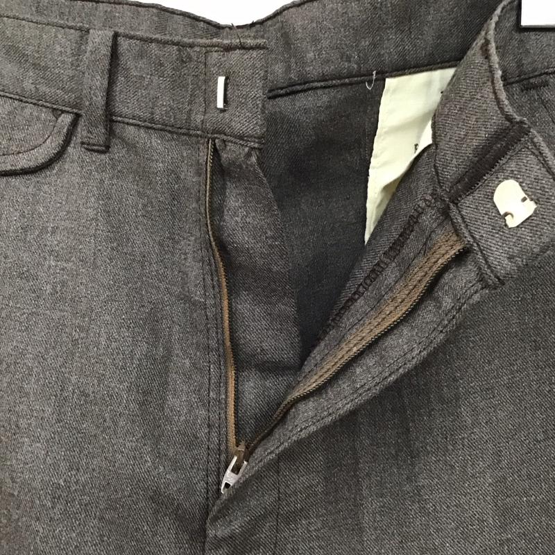 ラングラー Wrangler パンツ スラックス スラックスパンツ ワイドパンツ カジュアルパンツ 34 無地 茶 / ブラウン /  メンズ USED 古着 中古 10122765