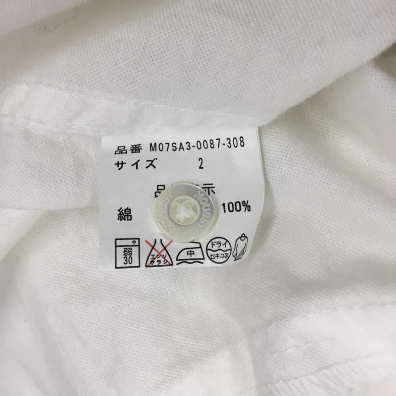 マウジー MOUSSY シャツ、ブラウス 長袖 長袖シャツ カラーシャツ 長袖カットソー 無地シャツ 2 無地 白 / ホワイト / レディース USED 古着 中古 10118487