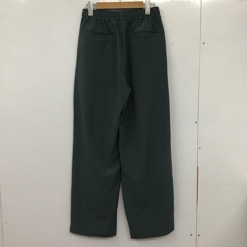 センスオブプレイスバイアーバンリサーチ SENSE OF PLACE by URBAN RESEARCH パンツ スラックス AA14-14A017 ブルタックワイドスラックス M 無地 緑 / グリーン / メンズ USED 古着 中古 10134460
