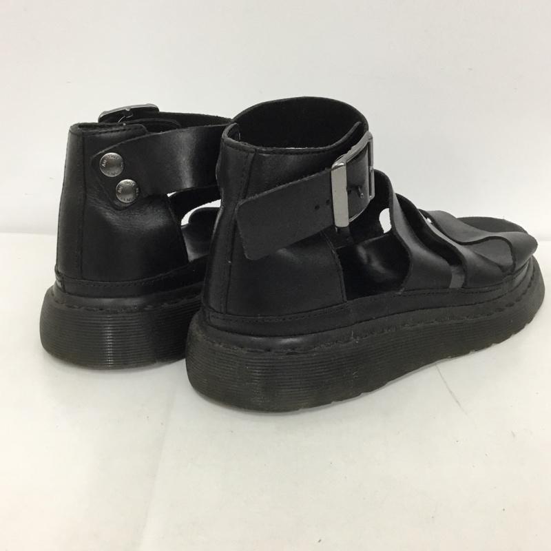 ドクターマーチン Dr.Martens サンダル サンダル AW006 ストラップ レザー UK4 US:6 無地 黒 / ブラック / レディース USED 古着 中古 10125172