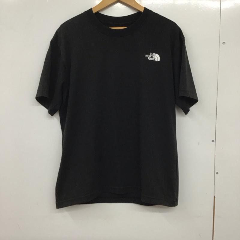 ザノースフェイス THE NORTH FACE Tシャツ 半袖 nt32108 バンダナスクエアロゴ プリントTシャツ M ロゴ、文字 黒 / ブラック / メンズ USED 古着 中古 10136575
