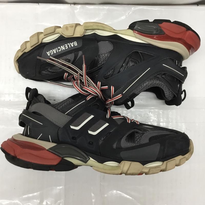 バレンシアガ BALENCIAGA スニーカー スニーカー 542023 トラックトレーナー 27cm 27.0cm ロゴ、文字 黒 / ブラック / X 灰 / グレー / X 赤 / レッド / メンズ USED 古着 中古 10106272