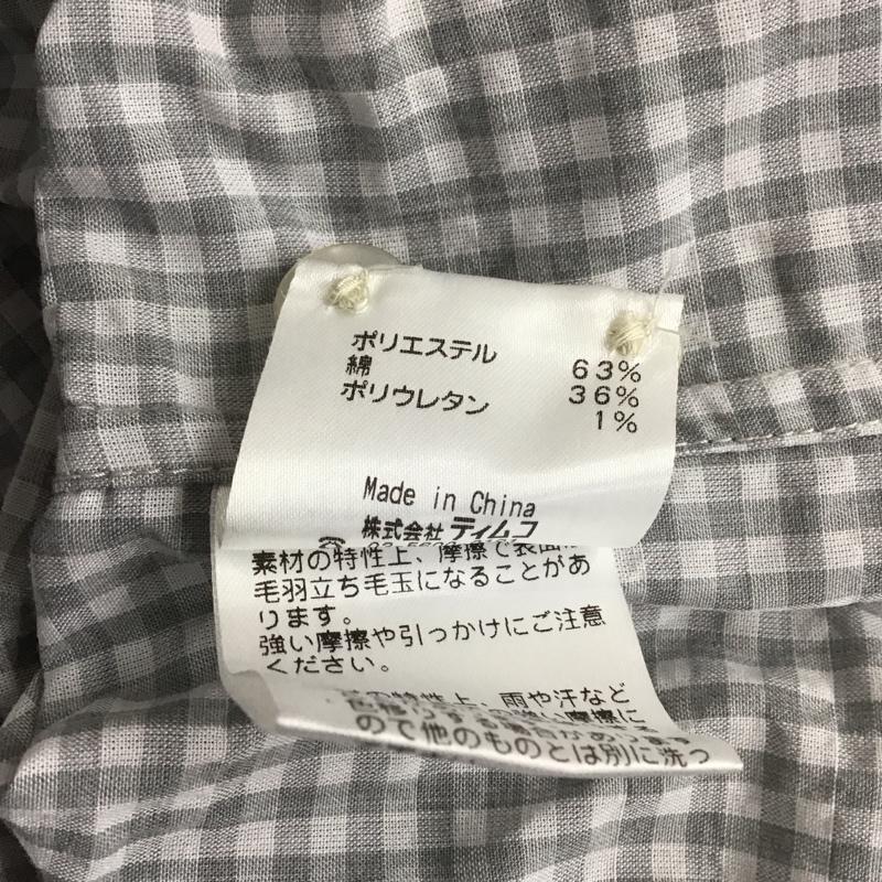 フォックスファイヤー FOXFIRE シャツ、ブラウス 長袖 長袖シャツ カラーシャツ ポケットシャツ 長袖カットソー ギンガムチェックシャツ S チェック 白 / ホワイト / X 灰 / グレー /  メンズ USED 古着 中古 10110418
