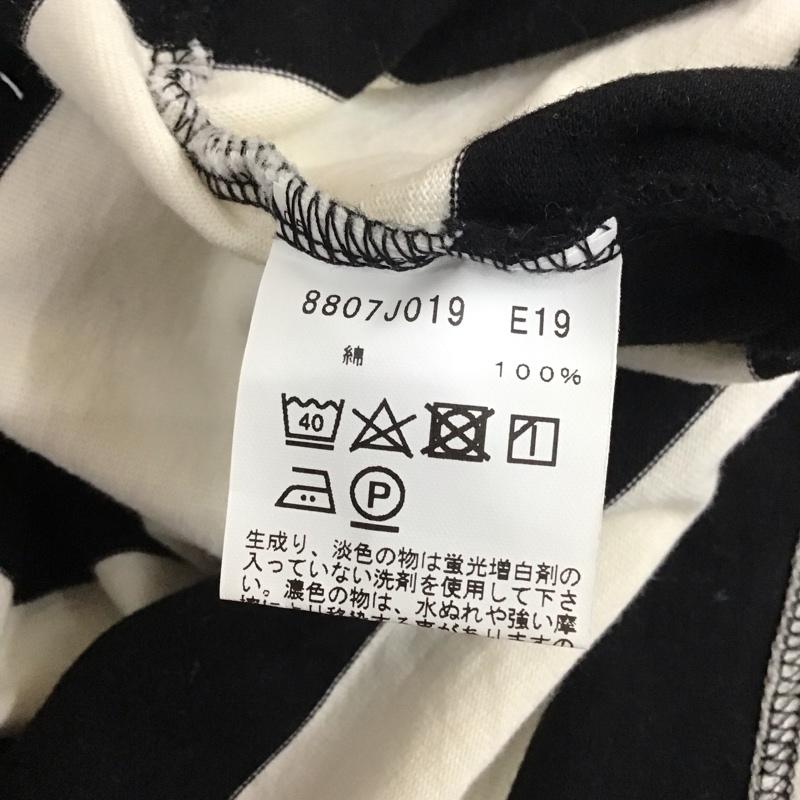 アニエス・ベー agnes b. Tシャツ 半袖 8807j019 太ボーダーTシャツ ボーダー柄 白 / ホワイト / X 黒 / ブラック / メンズ USED 古着 中古 10111996