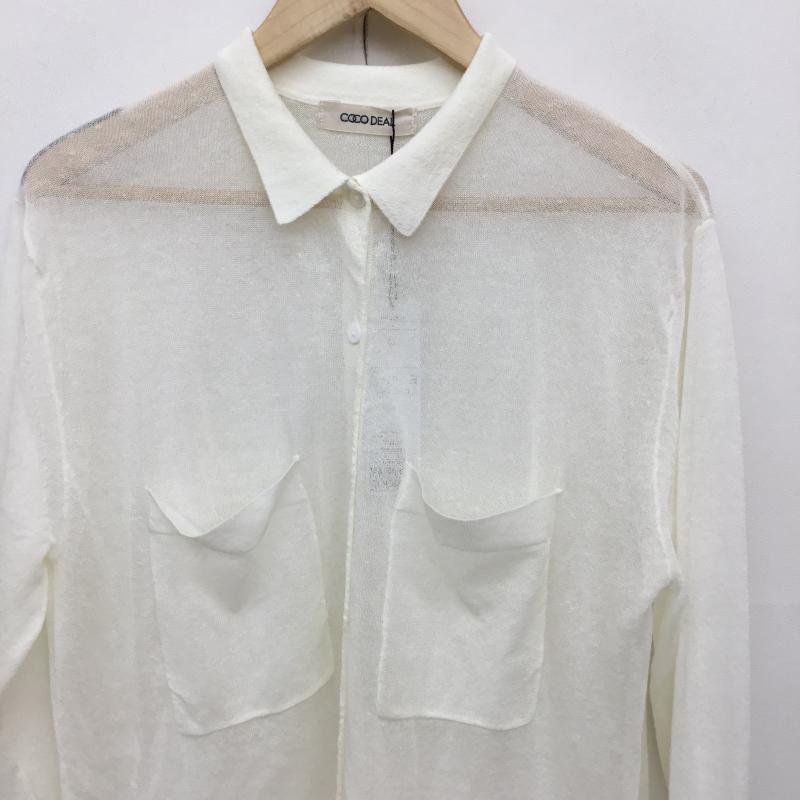 ココ ディール COCO DEAL シャツ、ブラウス 長袖 2 無地 白 / ホワイト / レディース USED 古着 中古 10134735
