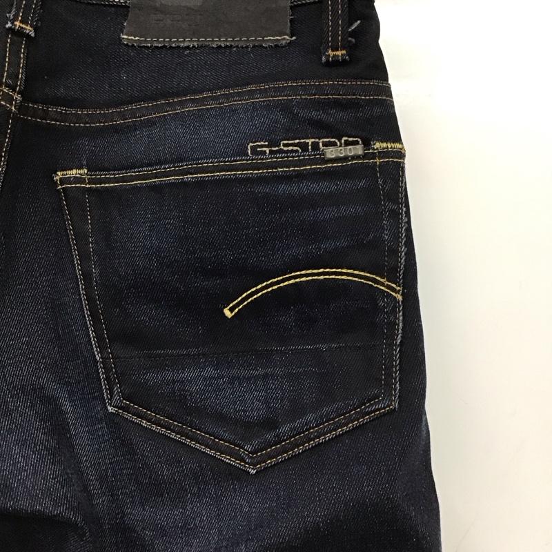 ジースターロゥ G-STAR RAW パンツ デニム、ジーンズ デニムパンツ スリムパンツ カジュアルパンツ 28インチ 無地 インディゴ / インディゴ / メンズ USED 古着 中古 10132238