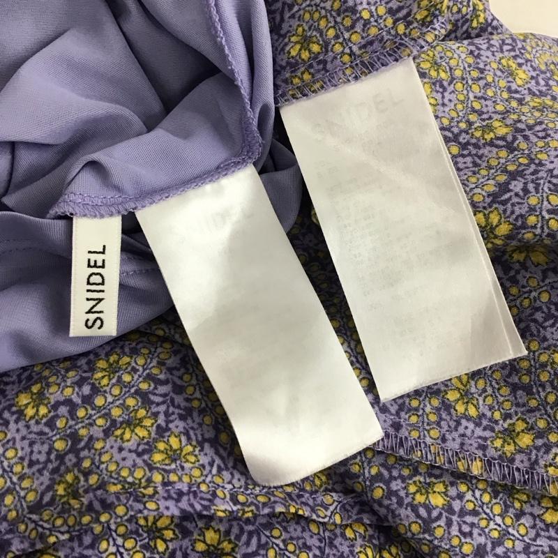 スナイデル SNIDEL ワンピース ロングスカート 半袖ワンピース フレアスカート Vネック 0 プリント マルチカラー / マルチカラー / レディース USED 古着 中古 10138356