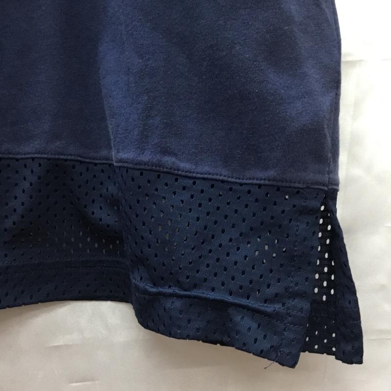 アディダスネオレーベル adidas NEO Label Tシャツ 半袖 bs0823 メッシュコンビTシャツ 半袖カットソー スポーツウェア M プリント 紺 / ネイビー / レディース USED 古着 中古 10113320
