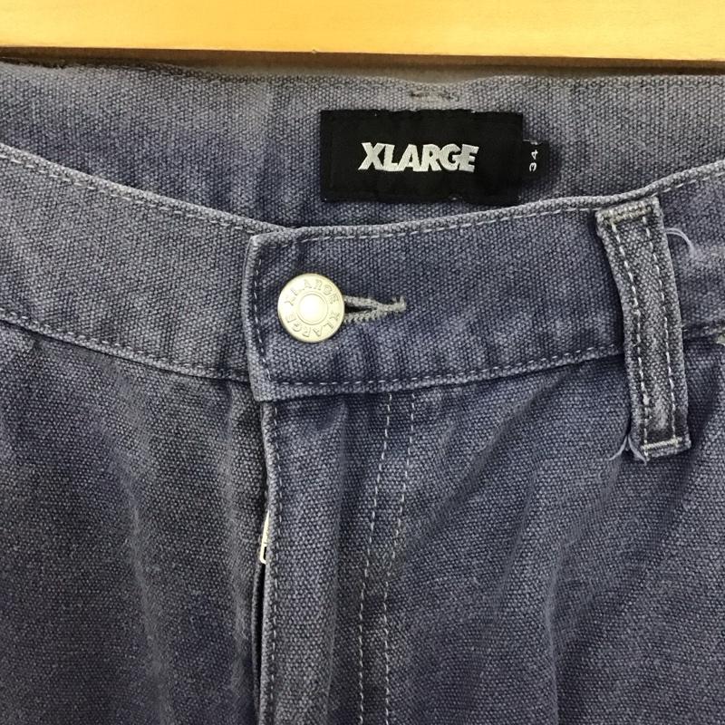 エクストララージ XLARGE パンツ デニム、ジーンズ デニムパンツ ワイドパンツ カジュアルパンツ 34インチ 無地 紺 / ネイビー /  メンズ USED 古着 中古 10126638