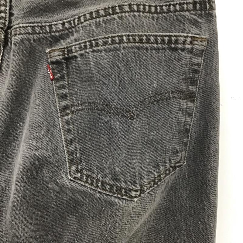 リーバイストラウスアンドコー Levi Strauss & co. パンツ デニム、ジーンズ デニムパンツ ワイドパンツ 653工場 80s 90s 先染め 34 無地 黒 / ブラック / メンズ USED 古着 中古 10138177