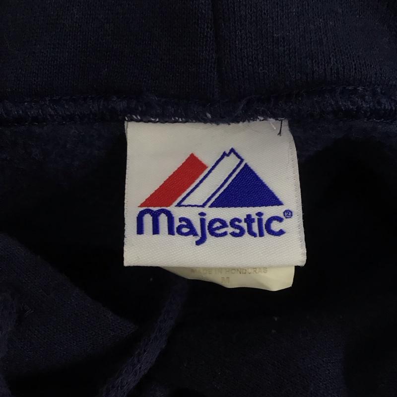 マジェスティック MAJESTIC パーカー 長袖 長袖パーカー フード付き長袖カットソー スウェット カジュアルカットソー M プリント 紺 / ネイビー /  メンズ USED 古着 中古 10111153