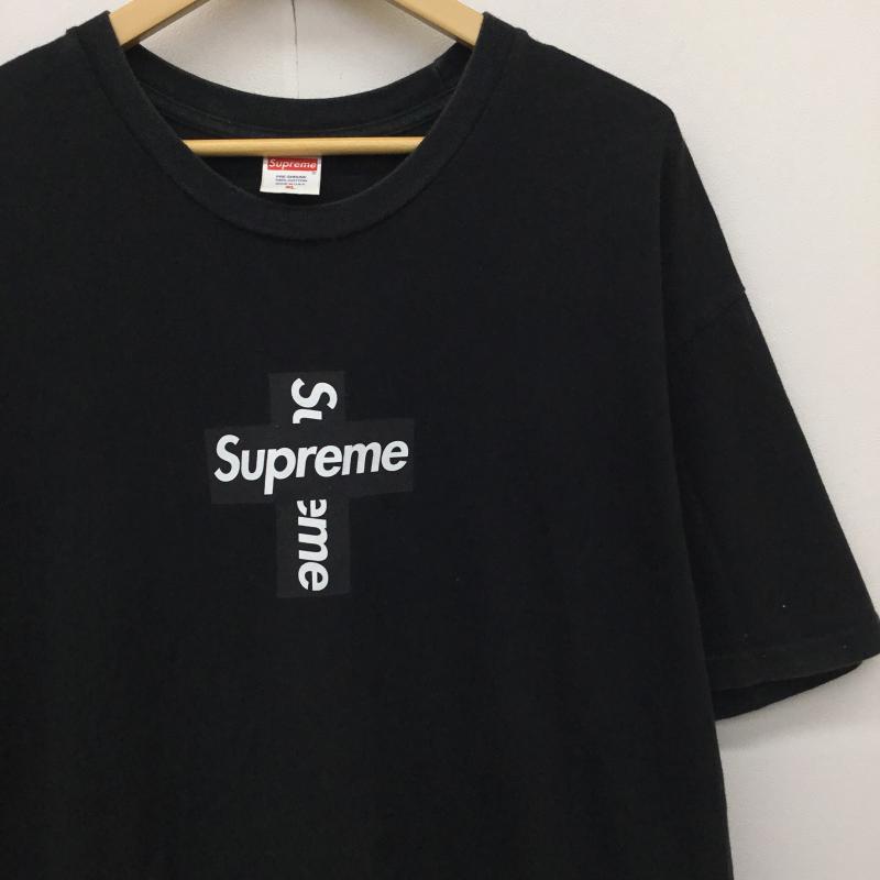 シュプリーム Supreme Tシャツ 半袖 Cross Box Logo tee XL ロゴ、文字 黒 / ブラック / メンズ USED 古着 中古 10138860