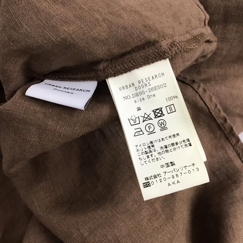 アーバンリサーチドアーズ URBAN RESEARCH DOORS ワンピース ロングスカート 半袖ロングワンピース フレアスカート ONE SIZE 無地 茶 / ブラウン / レディース USED 古着 中古 10149638