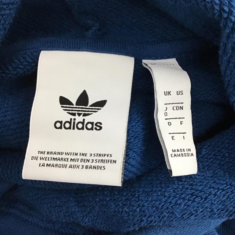 アディダス adidas パーカー 長袖 dx3851 長袖パーカー スウェット スポーツウェア ロゴ、文字 青 / ブルー / メンズ USED 古着 中古 10119495