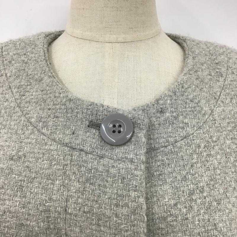 ナチュラルビューティーベーシック NATURAL BEAUTY BASIC コート コート一般 S 無地 灰 / グレー / レディース USED 古着 中古 10105704
