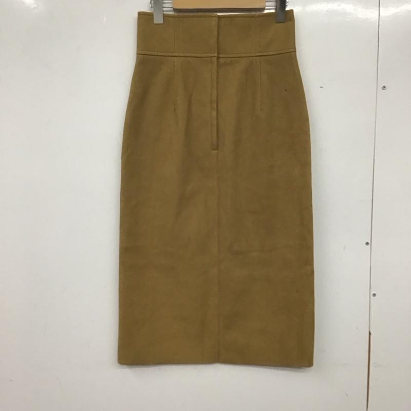 マカフィー MACPHEE スカート ロングスカート 12-05-74-053231 スエード 34 無地 キャメル / キャメル / レディース USED 古着 中古 10138562