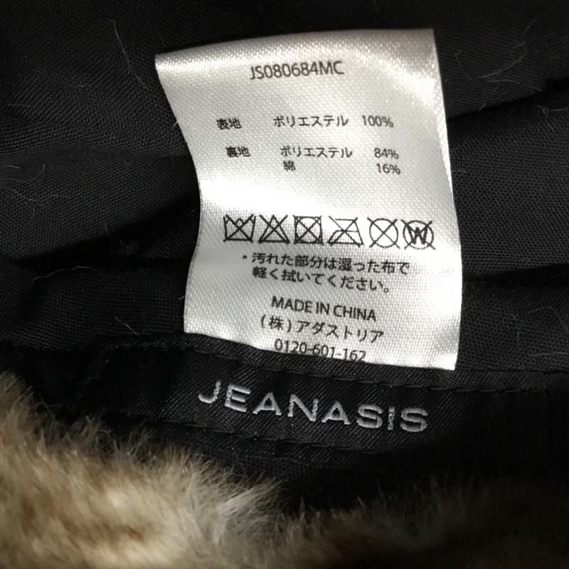 ジーナシス JEANASIS 帽子 キャップ JS080684MC フェイクファー フライトキャップ 無地 白 / ホワイト / X 茶 / ブラウン / レディース USED 古着 中古 10110535
