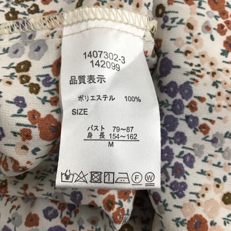 チャオパニック CIAOPANIC ワンピース ロングスカート 長袖シャツワンピース 前空きロングワンピース ウエスト切り替え M 総柄 マルチカラー / マルチカラー / レディース USED 古着 中古 10135188