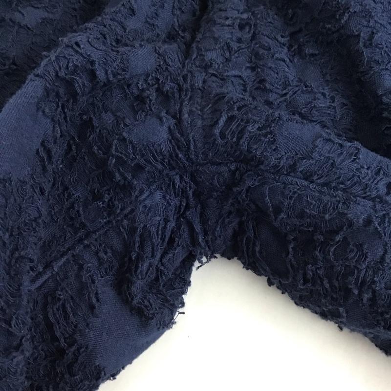 ウ゛ァルゴ VIRGO パンツ ショートパンツ vg-pt-257 ダメージショートパンツ ハーフパンツ 2 ダメージ加工 紺 / ネイビー / メンズ USED 古着 中古 10129036