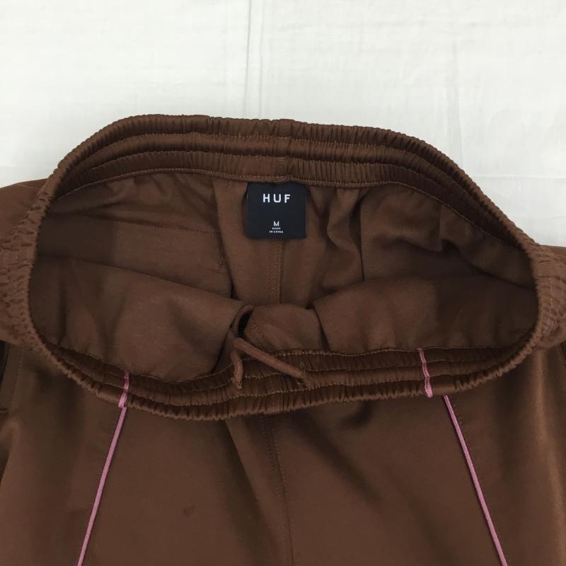 ハフ HUF パンツ スラックス LEXINGTON TRACK PANT トラックパンツ M ロゴ、文字 茶 / ブラウン / X 桃 / ピンク / メンズ USED 古着 中古 10134999