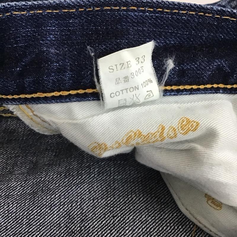 フラットヘッド The Flat Head パンツ デニム、ジーンズ デニムパンツ ストレートパンツ ワイドパンツ カジュアルパンツ 33インチ 無地 インディゴ / インディゴ / メンズ USED 古着 中古 10114176