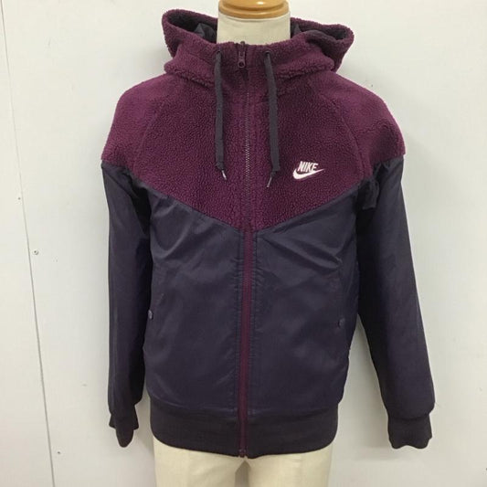 ナイキ NIKE パーカー 長袖 ジップアップパーカー 長袖パーカー カジュアルジャケット スポーツウェア リバーシブル M ロゴ、文字 紫 / パープル /  メンズ USED 古着 中古 10126380