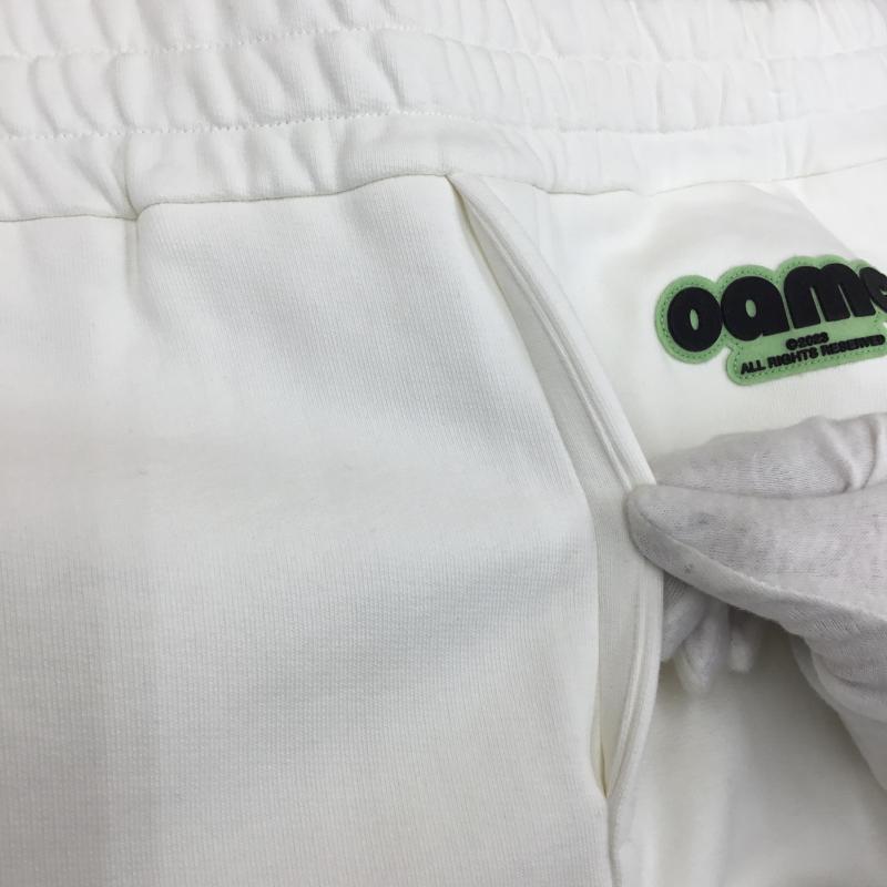 オーエーエムシー OAMC パンツ サルエルパンツ 23A28OAJ29 23AW スウェットパンツ L ロゴ、文字 白 / ホワイト /  メンズ USED 古着 中古 10124451