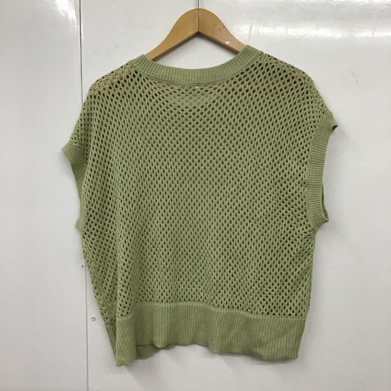 オリーブデオリーブ OLIVE des OLIVE ベスト ベスト ニットベスト FREE 無地 薄緑 / ライトグリーン / レディース USED 古着 中古 10131837