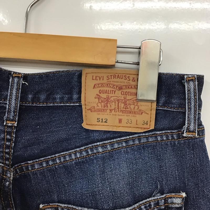リーバイストラウスアンドコー Levi Strauss & co. パンツ デニム、ジーンズ デニムパンツ ワイドパンツ カジュアルパンツ 33インチ 無地 インディゴ / インディゴ / メンズ USED 古着 中古 10137039